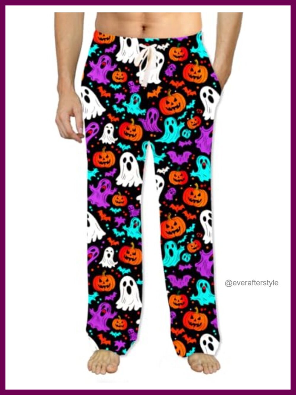 Men's Christmas Halloween Pajama Pants Soft Lounge Bottoms